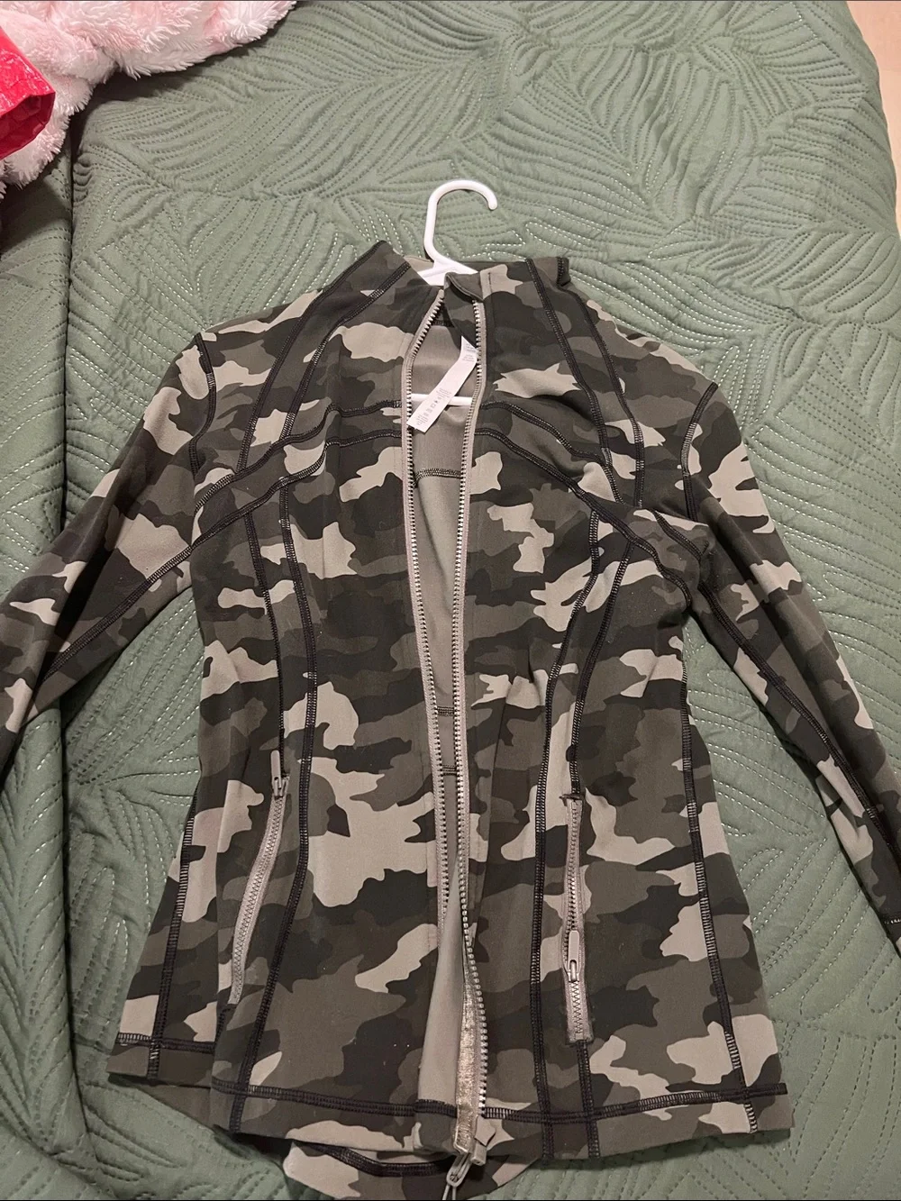 lululemon athletica Green Camouflage Zip Jacket